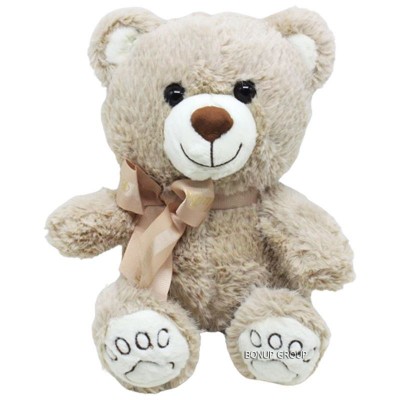 Детская мягкая игрушка Мишка с бантом Can Fa Toys плюшевый бежевый 27 см 255228261