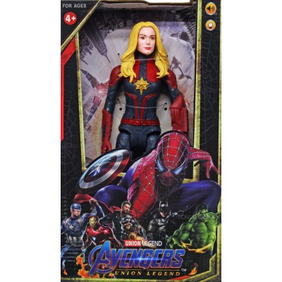 Игровая фигурка супергерой Капитан Марвел Can Fa Toys герой комиксов свет звук разноцветный 30 см 225228377