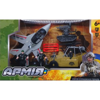 Детский военный игровой набор Армия CAN FA TOYS солдатики транспорт аксессуары разноцветный 49 см 225228701