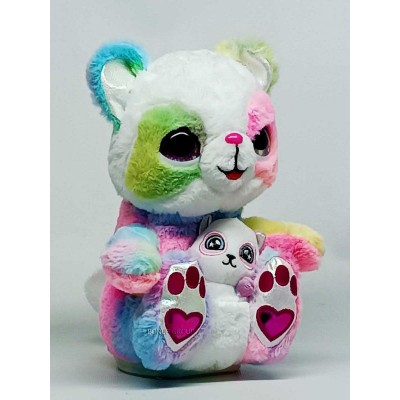 Детская мягкая интерактивная игрушка Крошка Мишутка с малышом CAN FA TOYS плюшевая cенсорная звук украинский язык танцует 28 см 255229079