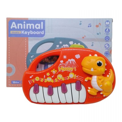 Детское музыкальное пианино Animal Kingdom CAN FA TOYS звук свет красный 21 см 225229512