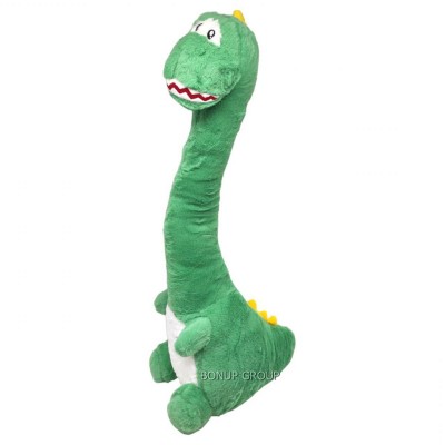 Детская мягкая игрушка подушка 2в1 Динозавр Can Fa Toys обнимашка плюшевый зеленый 70 см 255229741