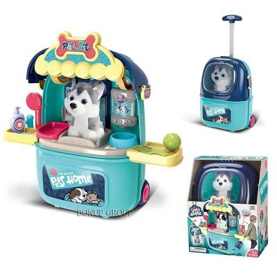 Детский игровой набор питомец PET HOME Собачка XIONG CHENG аксессуары разноцветный 46 см 225230108