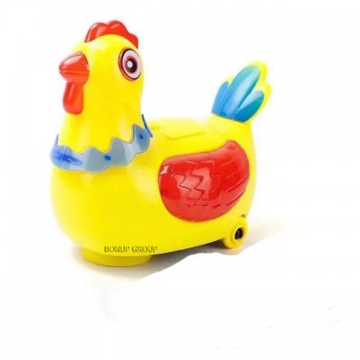 Детская интерактивная музыкальная игрушка Курочка несущая яйца Can Fa Toys развивающая желтый с красным крылом 15 см 225230582