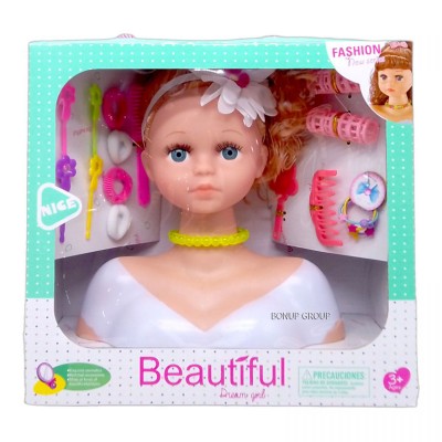 Детская кукла манекен для причесок рыжая Dream Girl Can Fa Toys аксессуары разноцветный 20 см 255231147