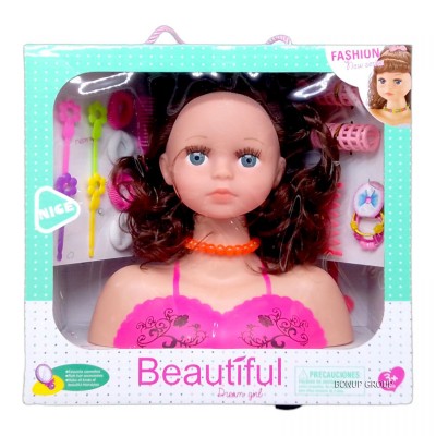 Детская кукла манекен для причесок шатенка Dream Girl Can Fa Toys аксессуары разноцветный 20 см 255231148