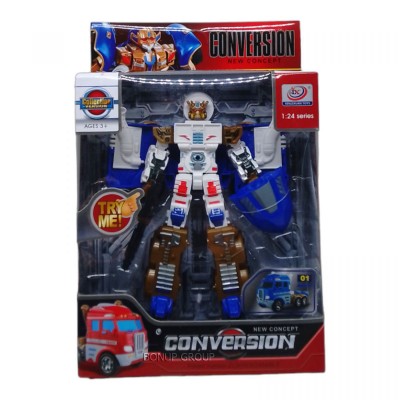 Детская игровая игрушка Робот трансформер Conversion XINLEXUAN TOYS герой мультсериала белый 21 см 225231217