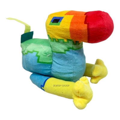 Детская мягкая игрушка Попугай Can Fa Toys персонаж культовой игры Майнкрафт плюшевая разноцветный 23 см 255231329