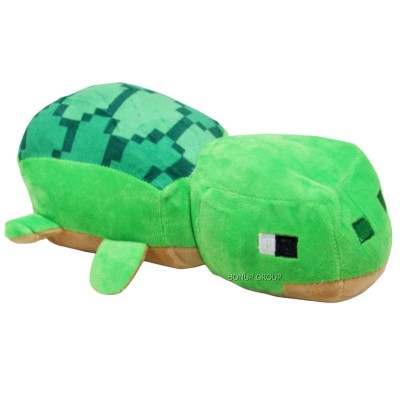 Детская мягкая игрушка черепаха Can Fa Toys  персонаж культовой игры Майнкрафт плюшевая зеленый 17 см 255231342