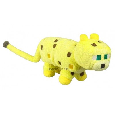 Детская мягкая игрушка Леопард Can Fa Toys  персонаж культовой игры Майнкрафт плюшевая желтый 17 см 255231344