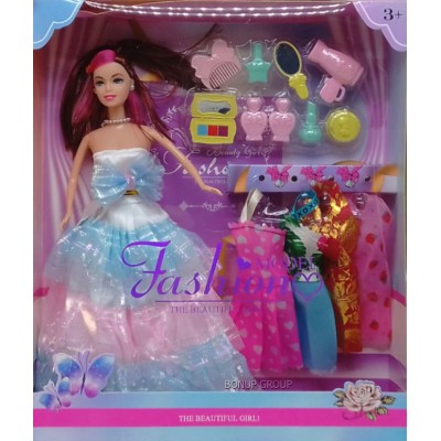 Детский кукольный набор Model Fashion Can Fa Toys  кукла 4 платья аксессуары разноцветный 28 см 225231427
