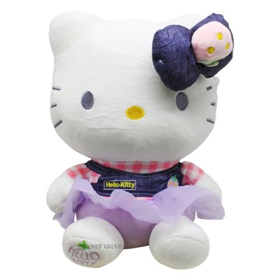 Детская мягкая игрушка Хеллоу Китти в платьице Can Fa Toys плюшевый персонаж HELLO KITTY мультсериала белый 36 см 225232992