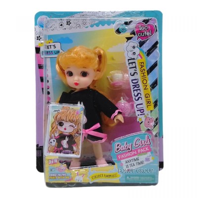 Детская кукла блондинка в стильном наряде Baby Girls Dong Huan аксессуары 15 см 255233357