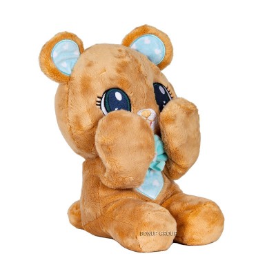 Детская мягкая игрушка Мишка PEEKAPETS плюшевый коричневый 28 см 255233412