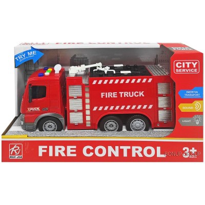 Детская инерционная Пожарная машина СAN FA TOYS звук свет разноцветный 24 см 225233514