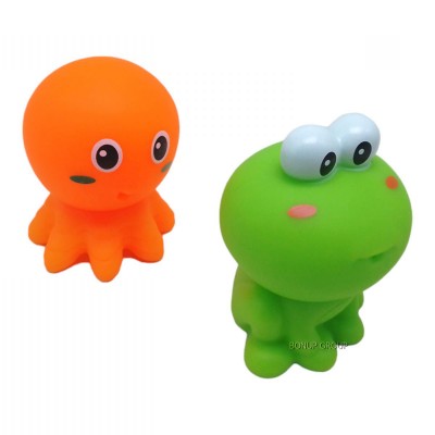 Детский набор игрушек для купания Морские животные BIBI TOYS жабка осьминог разноцветный 10 см 225233648
