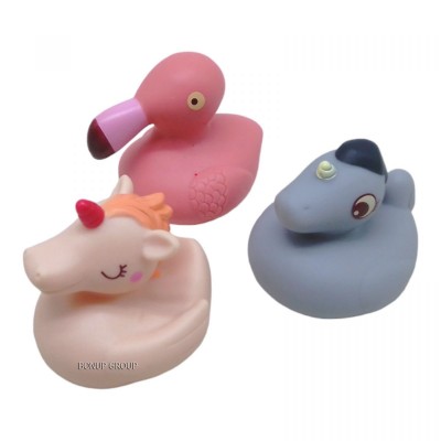 Детский набор игрушек для купания Птицы BIBI TOYS лебедь гусь фламинго разноцветный 9 см 225233650