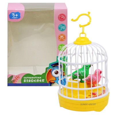 Детская игрушка на батарейках Птичка в клетке Can Fa Toys звук движение желтый 14 см 225233725