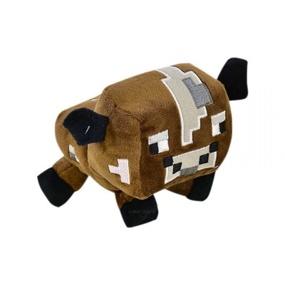 Детская мягкая игрушка Корова Can Fa Toys персонаж культовой игры Майнкрафт плюшевая коричневый 20 см 255234159
