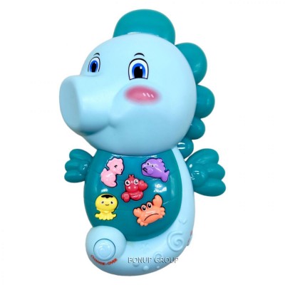 Детская интерактивная музыкальная игрушка Морской конек СAN FA TOYS звук бирюзовый 17 см 255235417