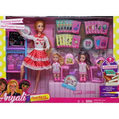Детский кукольный набор Урок английского Can Fa Toys 3 куколки аксессуары 28 см разноцветный 225236071
