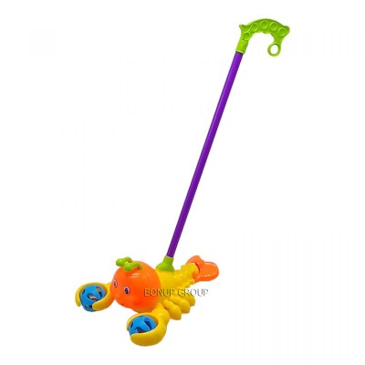Детская игрушка каталка с ручкой набор Лобстер  CAN FA TOYS погремушка пищалка желтый 25 см 225236097