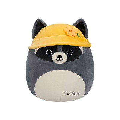 Детская мягкая игрушка Енот Рокки SQUISHMALLOWS серый 13 см 255236448