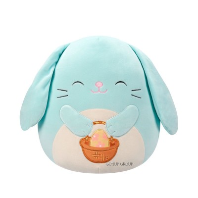 Детская мягкая игрушка Зайка Ксин SQUISHMALLOWS голубой 19 см 255236449