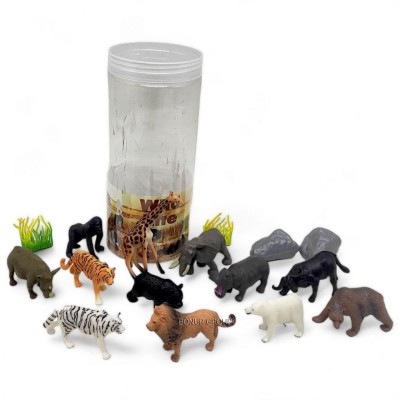 Детский игровой набор WILD LIFE Can Fa Toys 12 фигурок 4 локации 18 см разноцветный 225236987