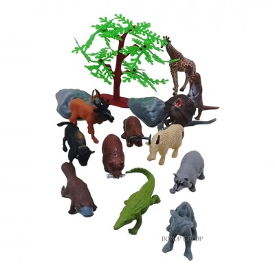 Детский игровой набор WILD LIFE Can Fa Toys 12 фигурок 3 локации 18 см разноцветный 225236990