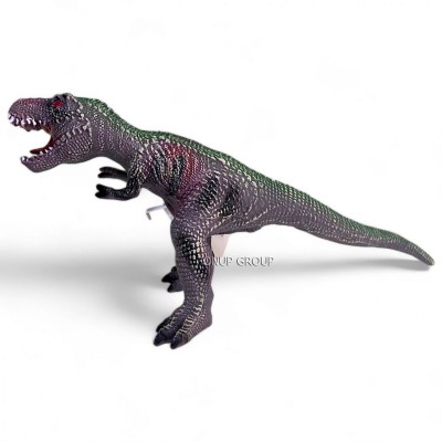 Детская игровая фигурка Динозавр Тиранозавр Сan Fa Toys резиновый звук серый 23 см 225237020