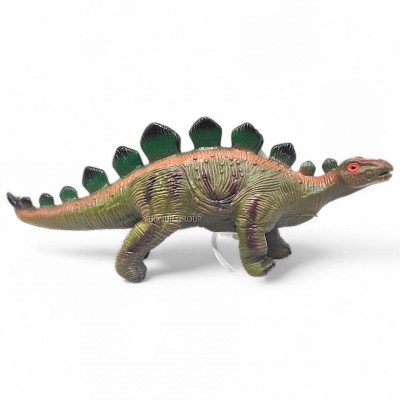 Детская игровая фигурка Динозавр Стегозавр Сan Fa Toys резиновый звук коричневый 35 см 225237024