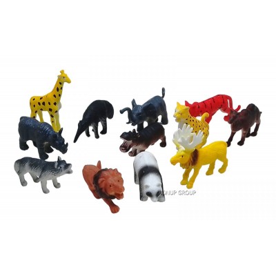 Детский игровой набор Дикие животные Can Fa Toys 12 фигурок 26 см разноцветный 225237221