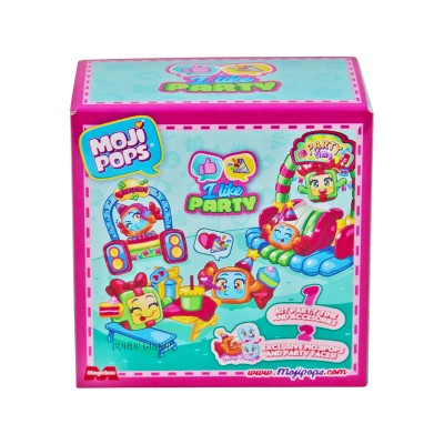 Детский игровой набор Вечеринка Moji Pops коллекционные 2 фигурки 13 см разноцветный 225237295
