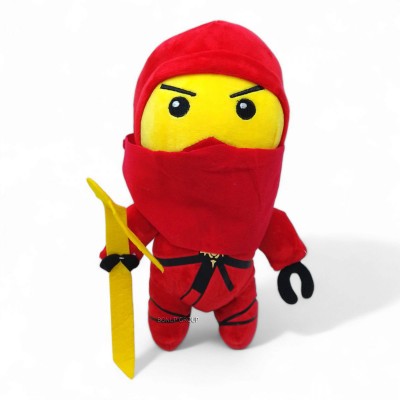 Детская мягкая игрушка Нинзяго Can Fa Toys плюшевый персонаж красный 25 см 255237493