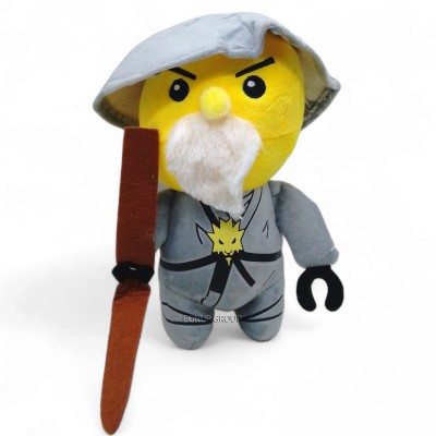 Детская мягкая игрушка Нинзяго Can Fa Toys плюшевая серый 25 см 255237494