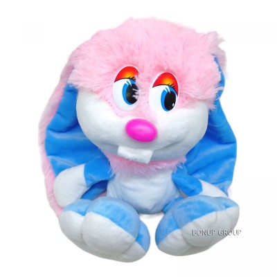 Детская мягкая игрушка Зайка Коротышка NIKOPOL плюшевый голубой 30 см 255237500