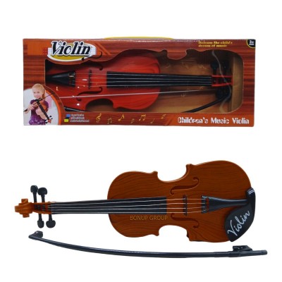 Детская музыкальная игрушка Скрипка со смычком Can Fa Toys оранжевый 43 см 225237770