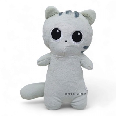Детская мягкая игрушка Котик CAN FA TOYS плюшевая серый 30 см 255238028