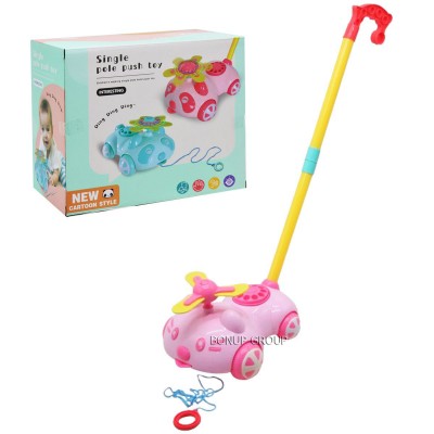 Детская игрушка 2в1 Каталочка Котик Can Fa Toys пищалка колокольчик движение свет розовый 23 см 225238304