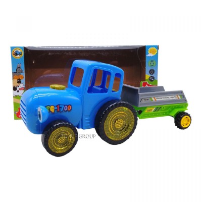 Детская  интерактивная музыкальная игрушка Синий трактор Can Fa Toys движение свет звук синий 30 см 225238605