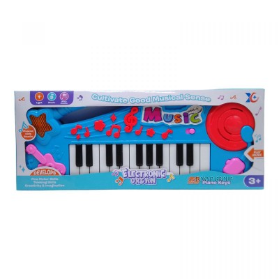 Детская музыкальная игрушка Пианино Electronic Organ Can Fa Toys 23 клавиши голубой 38 см 225238678