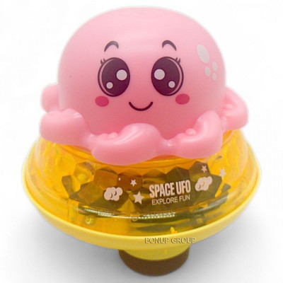 Детская интерактивная игрушка 2в1 Осьминог на суше и в воде CAN FA TOYS свет звук розовый 14 см 225239151