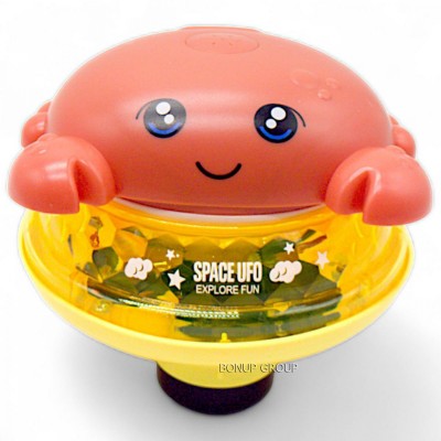 Детская интерактивная игрушка 2в1 Краб на суше и в воде CAN FA TOYS свет звук оранжевый 14 см 225239153