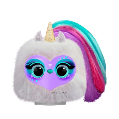 Детская мягкая интерактивная игрушка Единорог LUMIES ДЕЙЗИ POMSIES звук свет фиолетовый 8 см 225239325
