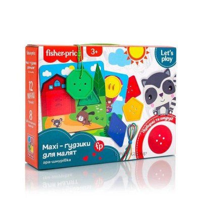 Детская настольная игра шнуровка с пуговицами VLADI TOYS развивающая разноцветный 27 см 225239436