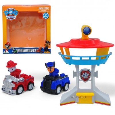 Детский игровой набор База Маршал и Гончик Can Fa Toys герои мультфильма Paw Patrol разноцветный 19 см 225240251