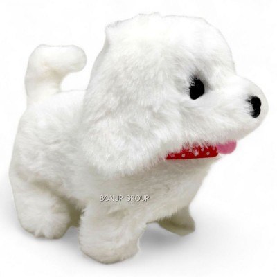 Детская мягкая интерактивная игрушка Собачка Мой любимец Can Fa Toys звук движение белый 16 см 225240558