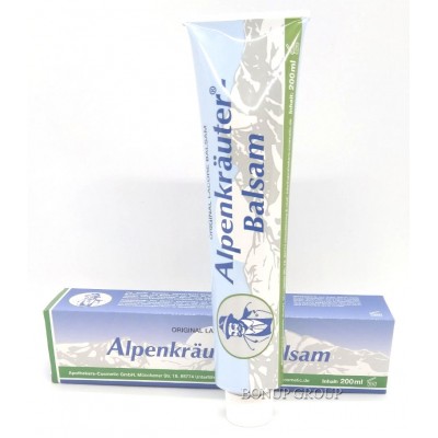 Охлаждающий бальзам для тела и суставов Альпийские травы  Apothekers-Cosmetic GmbH  Original Alpenkrauter-Balsam 200 мл.