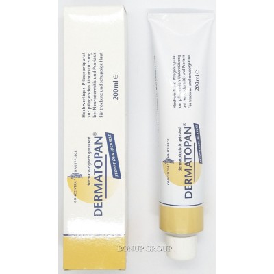  Крем-бальзам Dermatopan при псориазе дерматите экземе Apothekers-Cosmetic GmbH не содержит гормональных препаратов с пантенолом и витамином Е 200 мл NEW